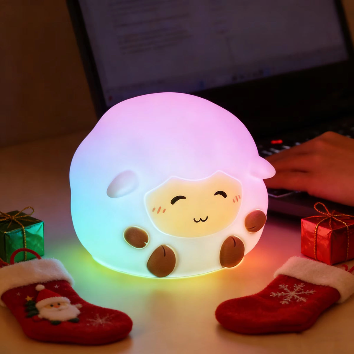 Lámpara Nocturna Animada Multicolor – Tu color favorito a un solo toque