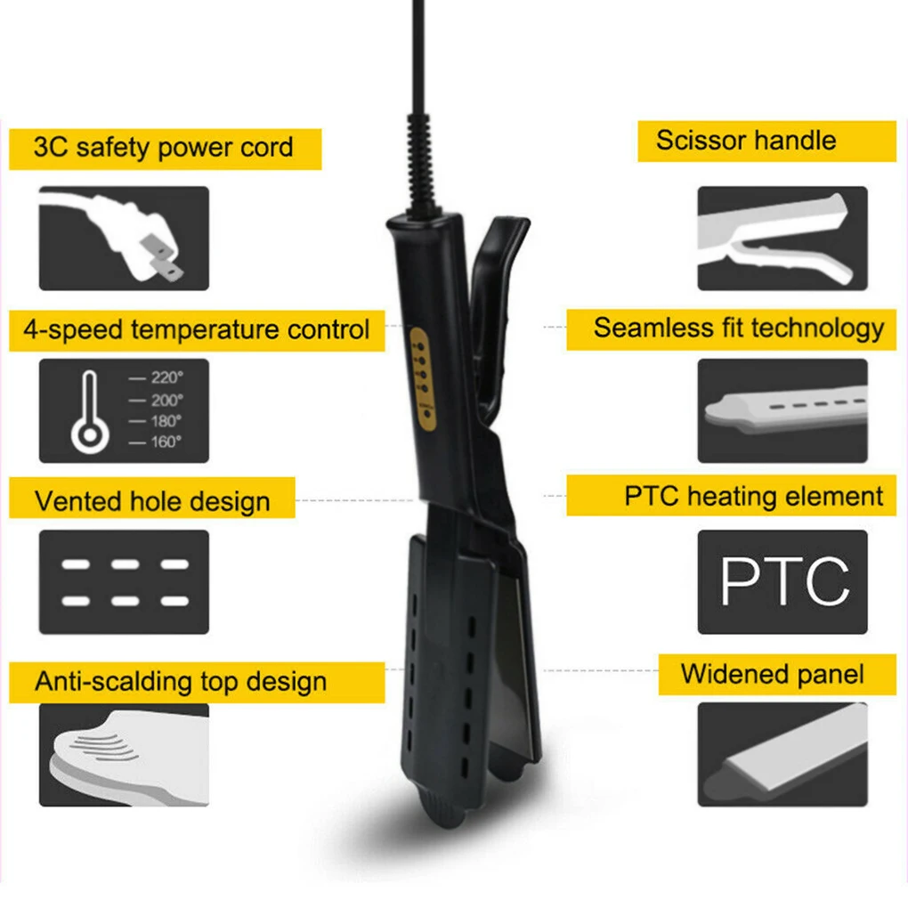 CICLONIQ Styler Pro – Plancha de Pelo Profesional de Cerámica